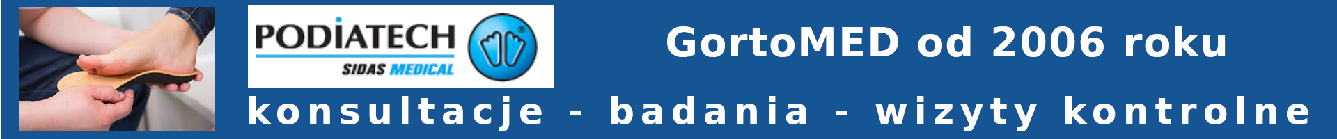 Badanie stóp Sidas baner